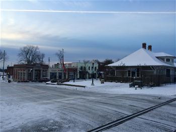Snow in Downtown Norcross